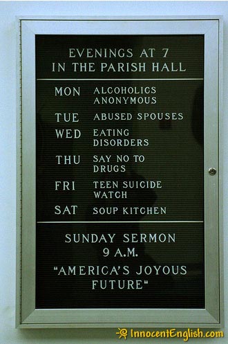 Funny Sign America on Funny Church Sign Jpg